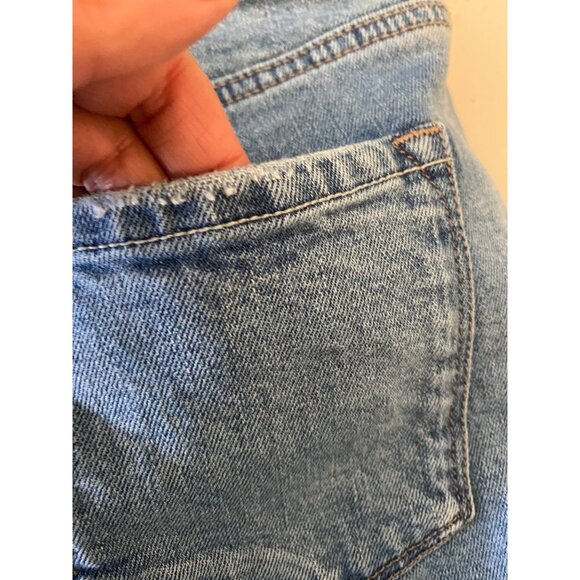 Dear John Patchwork Skinny Jeans Blue Denim Cotton/Spandex Blend Size 27 - Picture 7 of 11